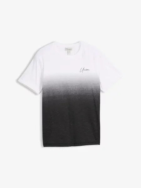 T-shirt z czystej bawełny slim fit czarna