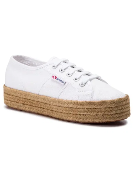 Superga Espadrile Cotropew alb