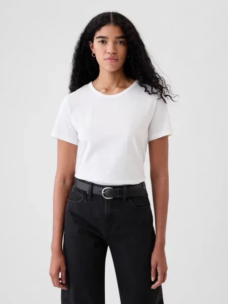 Tricou Gap retro alb