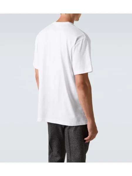 Tricou Gucci din jerseu alb