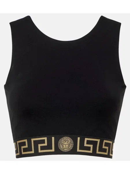 Cropp top Versace negru