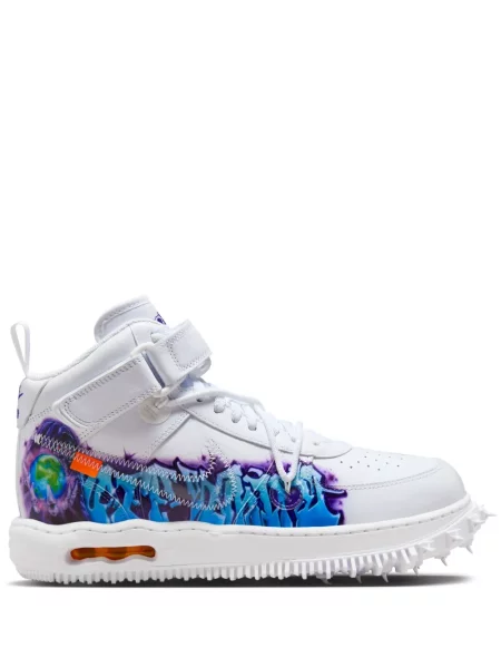 Sneakerși Nike X Off-white cu șireturi din dantelă alb