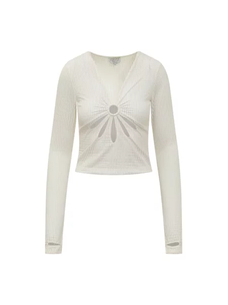 Top Collina Strada w kwiatki beżowy