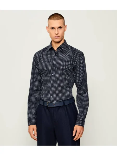 BOSS BLACK Cămașă | stretch negru