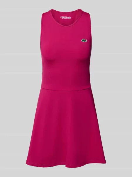 Rozkloszowana sukienka sportowa z oddzielnymi wewnętrznymi spodenkami Lacoste Sport
