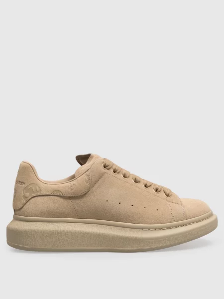 Замшеві кросівки Oversized Alexander Mcqueen бежеві