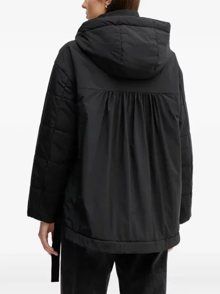 Geacă Sisley cu glugă negru