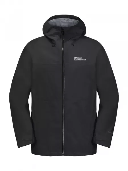 Pánska bunda do dažďa Jack Wolfskin Highest Peak 3L black čierna