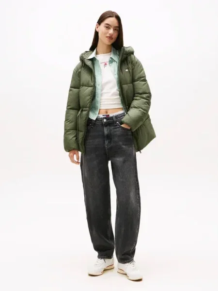 Tommy Jeans Kabát zöld