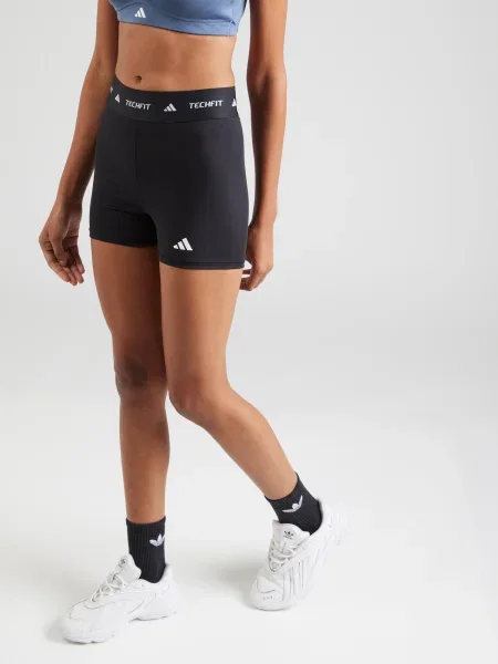 ADIDAS PERFORMANCE Pantaloni sport negru alb