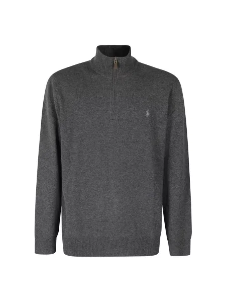 Sweter Polo Ralph Lauren z długim rękawem szary