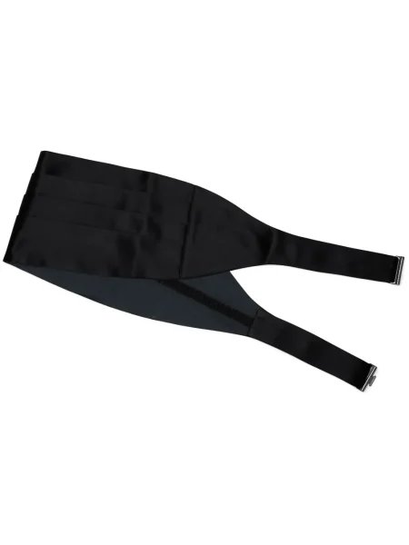 Curea Brunello Cucinelli din satin negru