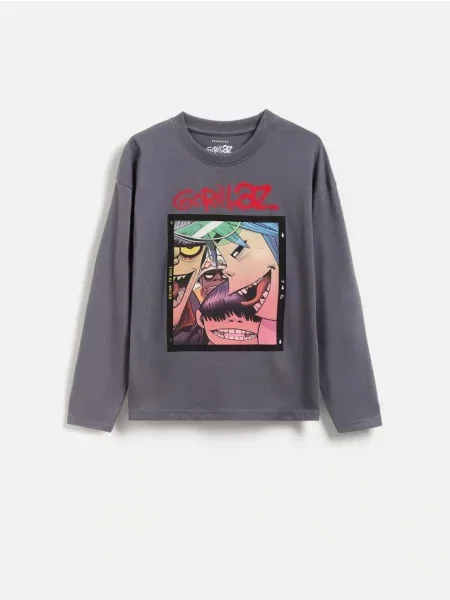 Reserved longsleeve Gorillaz ciemnoszary