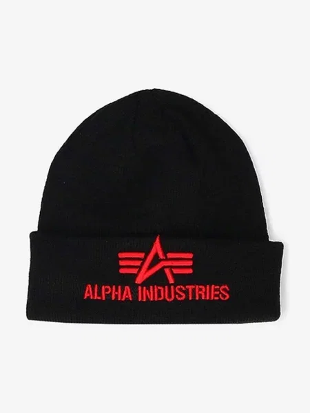 Alpha Industries căciulă 3D Beanie negru