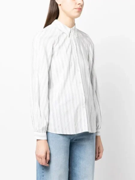 Cămașă Tommy Hilfiger cu dungi alb