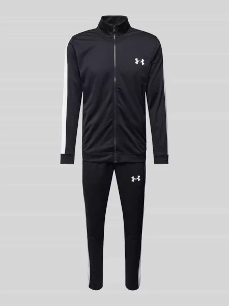 Czarno-biały dres Under Armour EMEA S biały