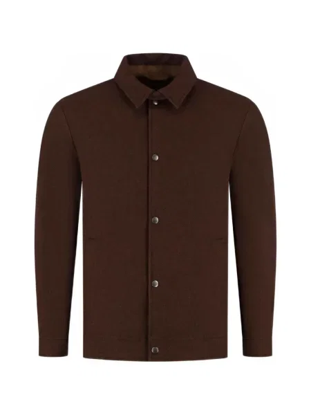 Lung geacă Woolrich cu autograf maro