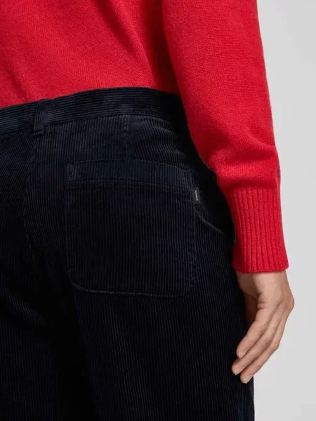 Spodnie sztruksowe o kroju straight fit model ‘Kody’ Les Deux