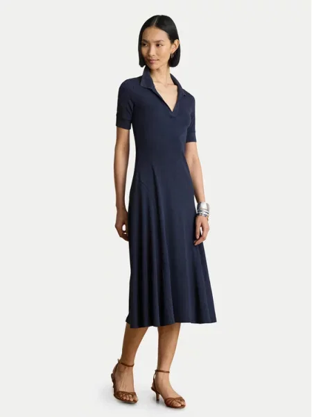 Lauren Ralph Lauren Úpletové šaty námořnická modř