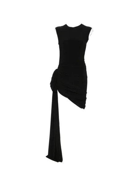 Rochie mini Norma Kamali drapată negru