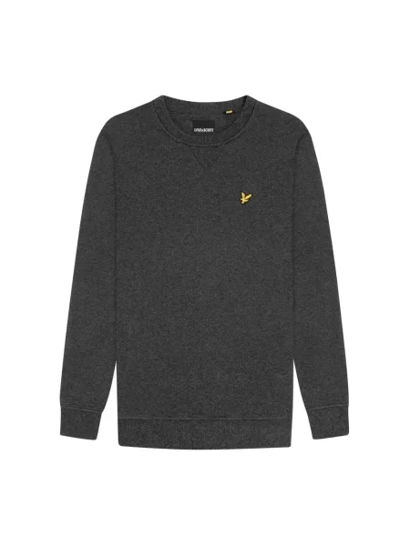 Bluza sportowa Lyle & Scott z okrągłym dekoltem klasyczna szara