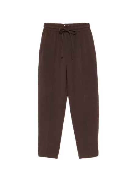 Pantaloni Psophia alergare cu cordon maro