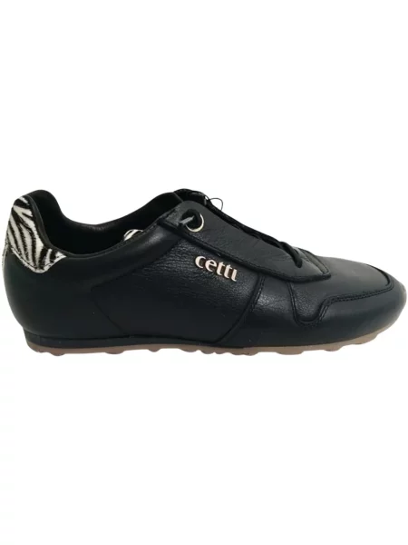 Sneakersy Cetti skórzane czarne