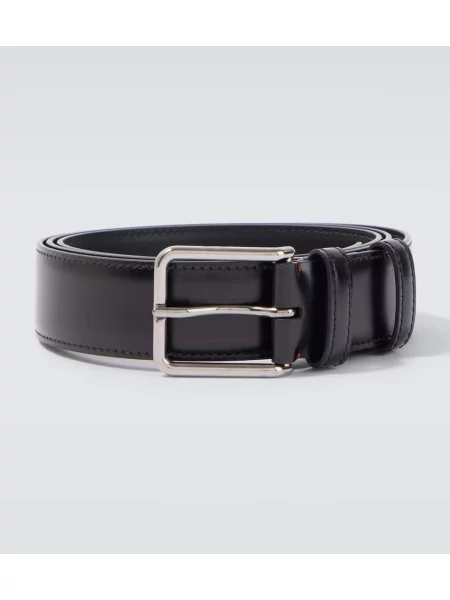 Curea Loro Piana din piele negru