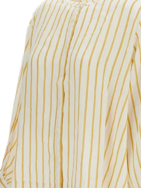 Krótka koszula Casey Casey w paski biała