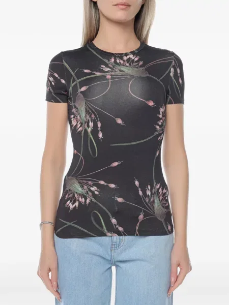 Tricou Ted Baker cu model floral cu imagine negru