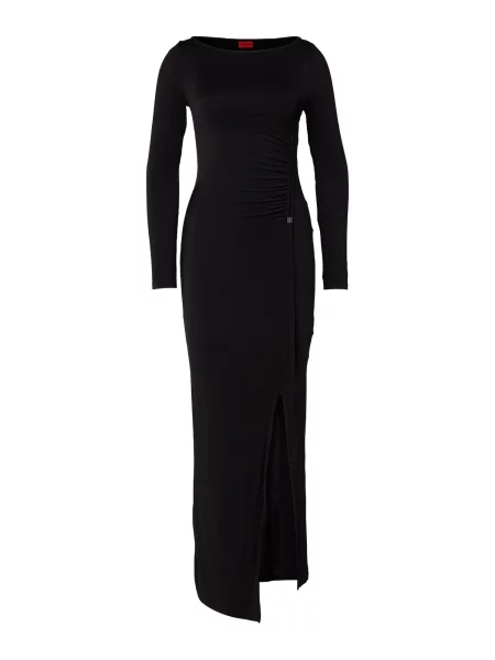 HUGO Obleka Narianne' črna