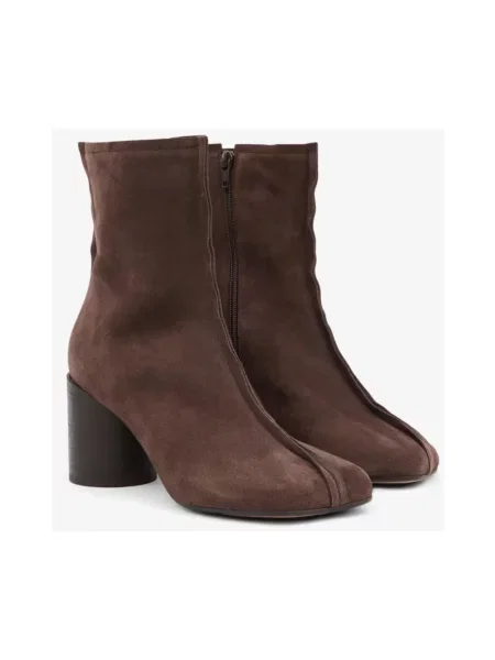 Botki Mm6 Maison Margiela skórzane brązowe