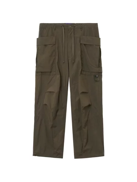 Pantaloni cargo Aftermaths cu cordon verde