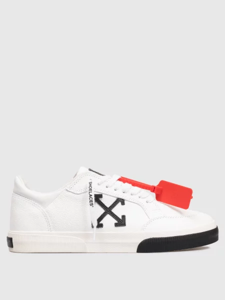 Шкіряні кросівки Vulc Low з емблемою Off-white білі