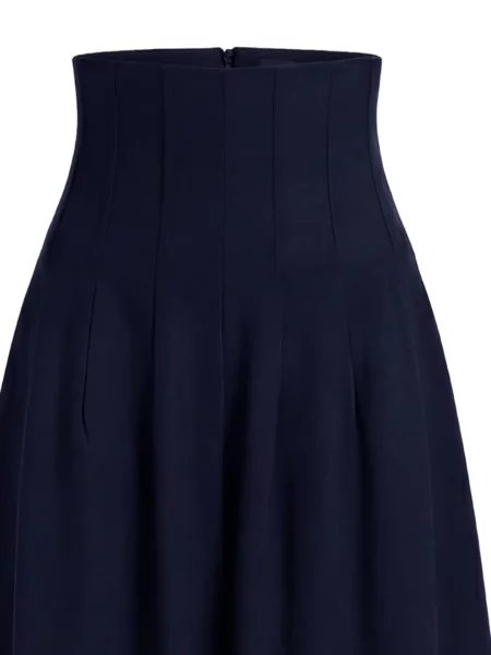 Pantaloni Monse de lână albastru