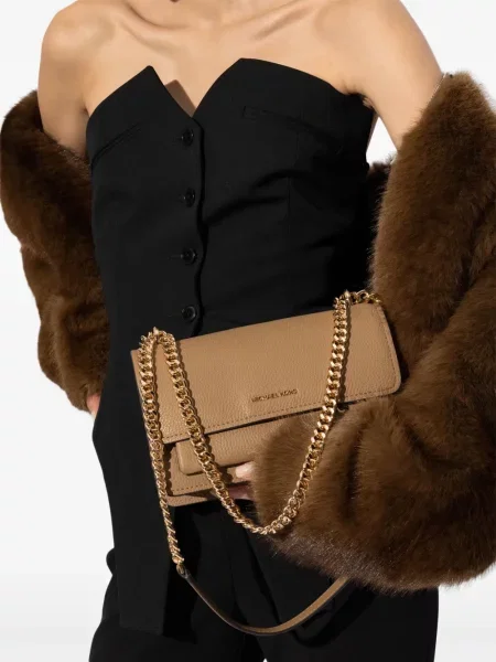 Кожени маратонки Michael Michael Kors бродирани черно