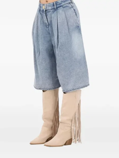 Pantaloni scurți din denim Armani Exchange albastru