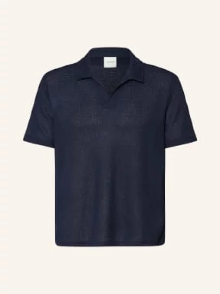 Calvin Klein Pletené Polo Tričko tmavě modrá