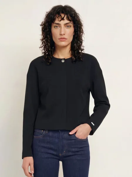 Calvin Klein Kurtka Pudełkowa schwarz czarna