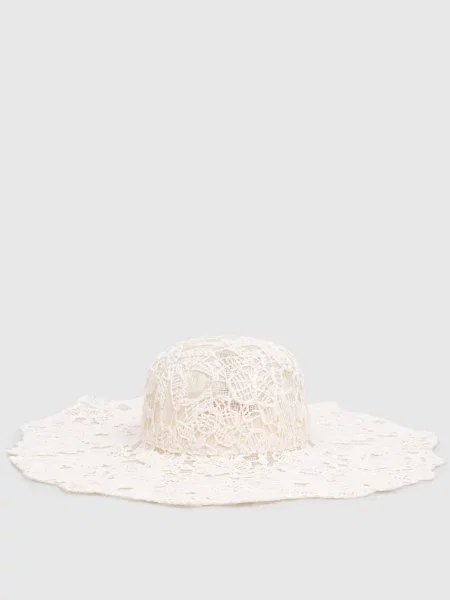 Шляпа Ermanno Scervino Life в цветочек белая