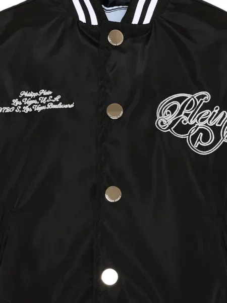 Kurtka bomber dziecięcy Philipp Plein czarny