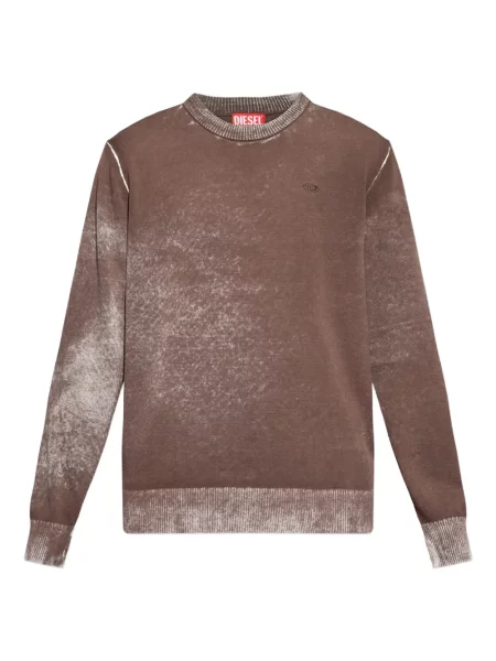 Pulover Diesel cu broderie maro