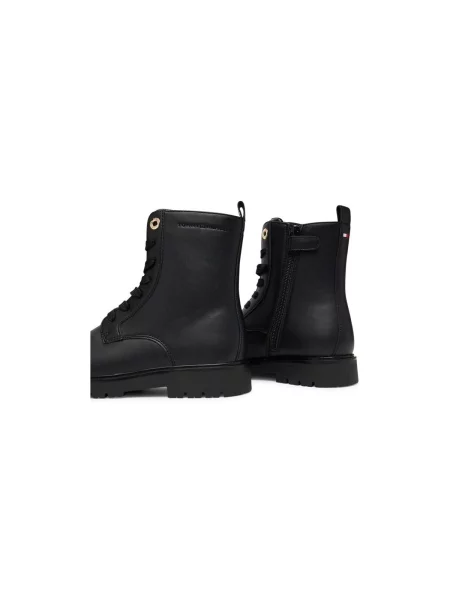 Pantofi Tommy Hilfiger cu șireturi din dantelă negru