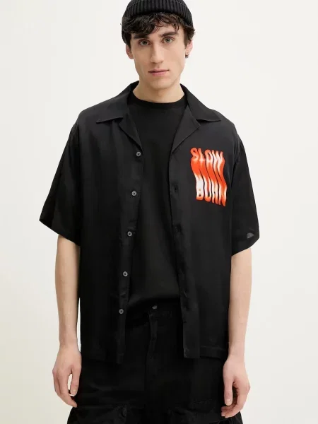 Srajca Diesel S-KAROL-A SHIRT črna