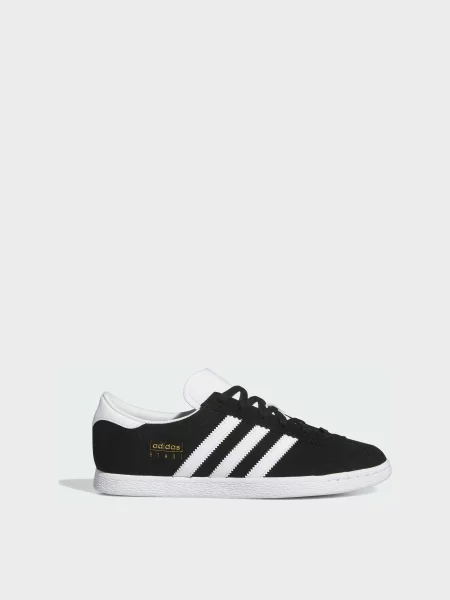Кожаные кеды Adidas черные