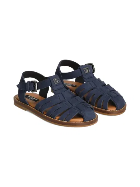 Sandały dziecięce Dolce And Gabbana niebieskie