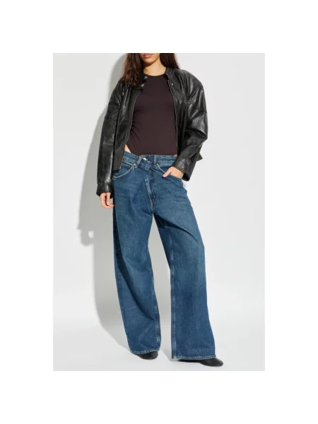 Jeansy Agolde niebieskie