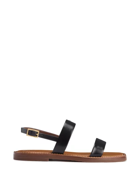 Sandale Giuseppe Zanotti din piele cu bretele negru