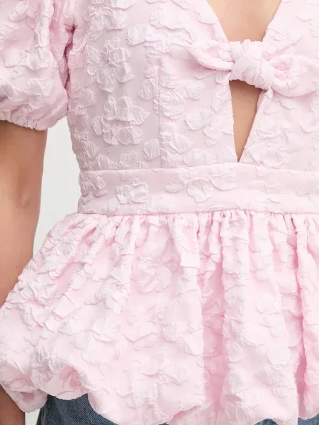 Блузка Rotate 0 візерунок рожевий