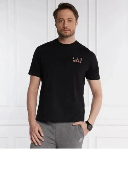 BOSS ORANGE Tricou Te_Records | Relaxed fit negru